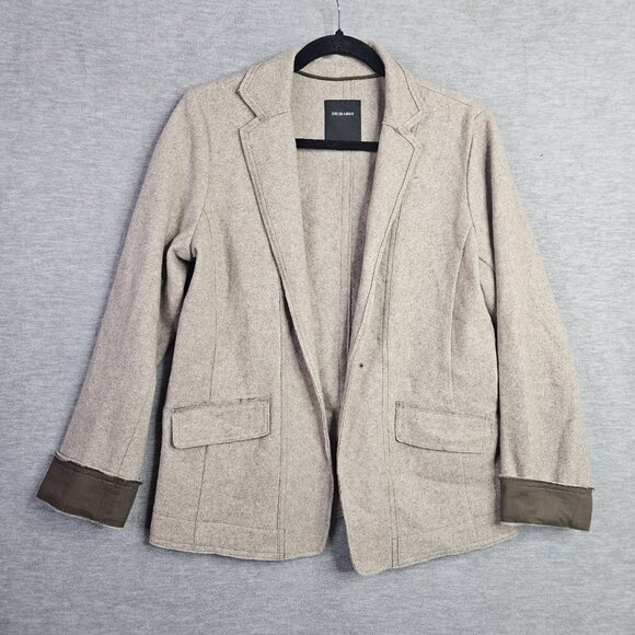Pas De Calais Jackets & Blazers - Pas De Calais Women's Beige Long Sleeve Open Front No lining Blazer Size 40